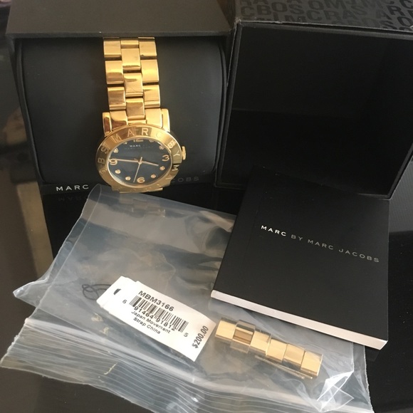 Marc By Marc Jacobs MBM3127 Blade Women Marc by Marc Jacobs Gold Watch